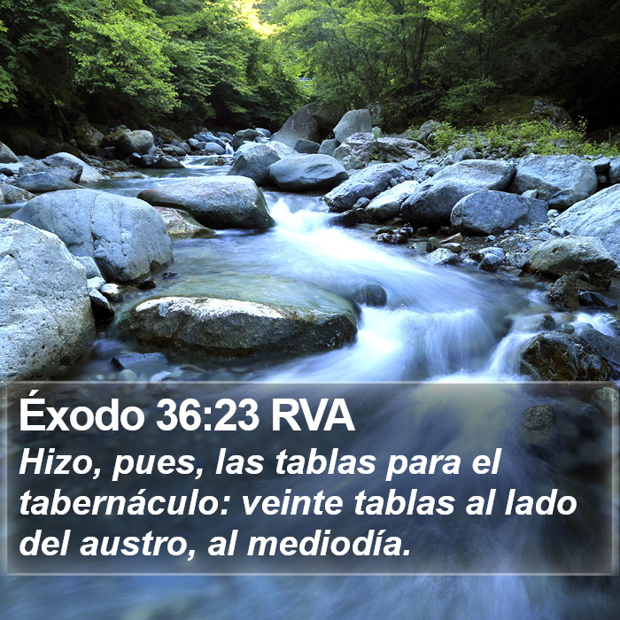 Éxodo 36:23 RVA Bible Study