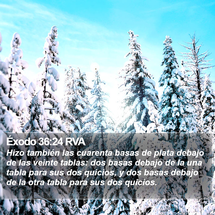 Éxodo 36:24 RVA Bible Study