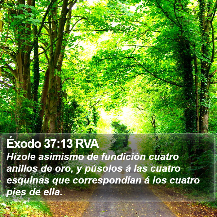 Éxodo 37:13 RVA Bible Study