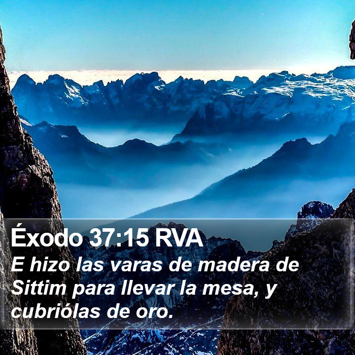 Éxodo 37:15 RVA Bible Study