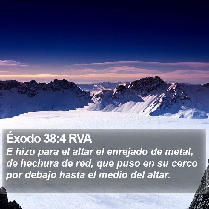 Éxodo 38:4 RVA Bible Study