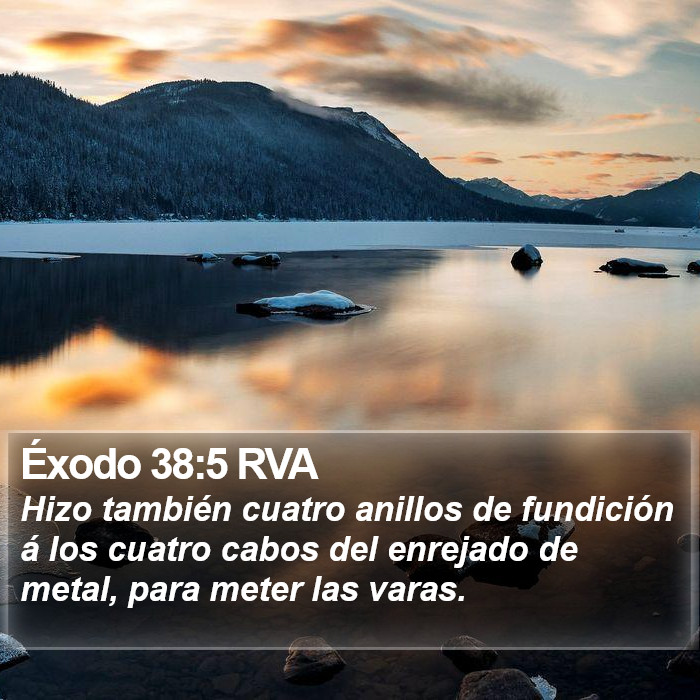 Éxodo 38:5 RVA Bible Study