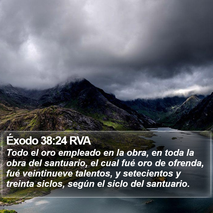 Éxodo 38:24 RVA Bible Study