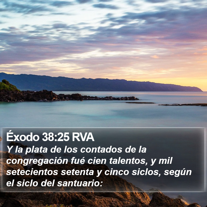 Éxodo 38:25 RVA Bible Study