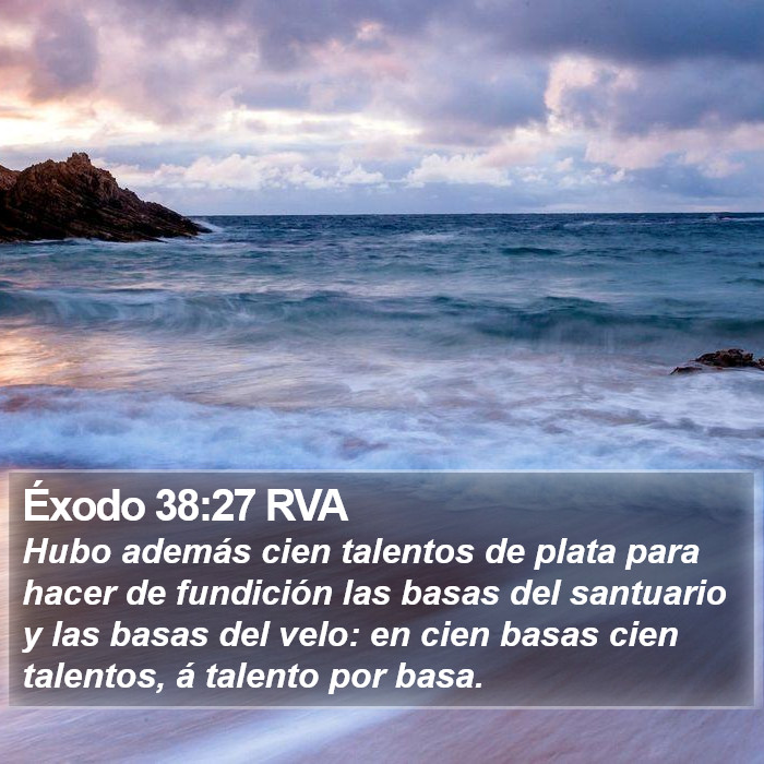 Éxodo 38:27 RVA Bible Study