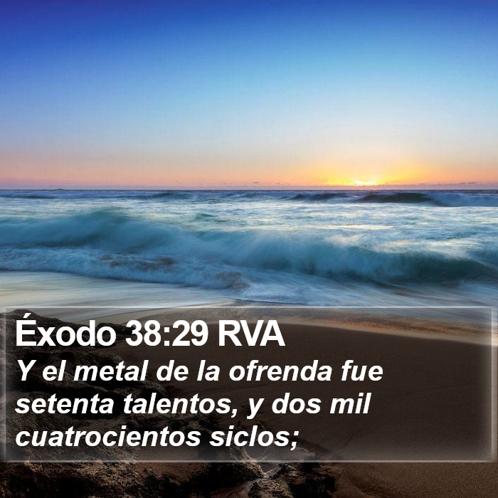 Éxodo 38:29 RVA Bible Study