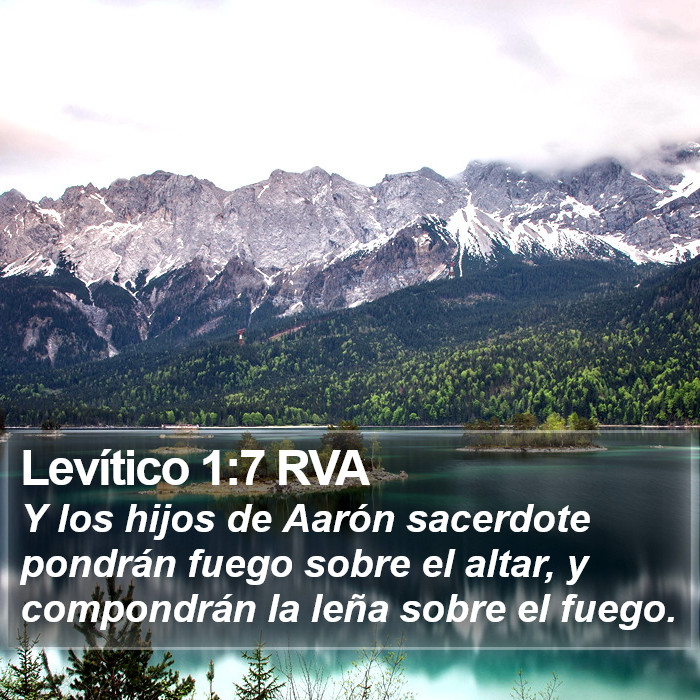 Levítico 1:7 RVA Bible Study