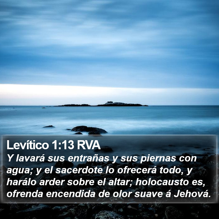 Levítico 1:13 RVA Bible Study