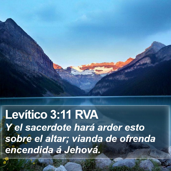Levítico 3:11 RVA Bible Study