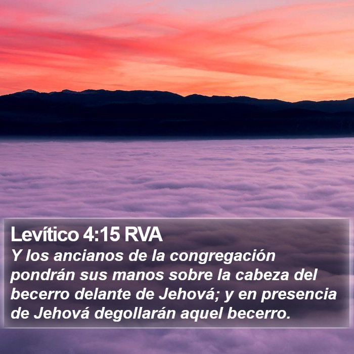 Levítico 4:15 RVA Bible Study