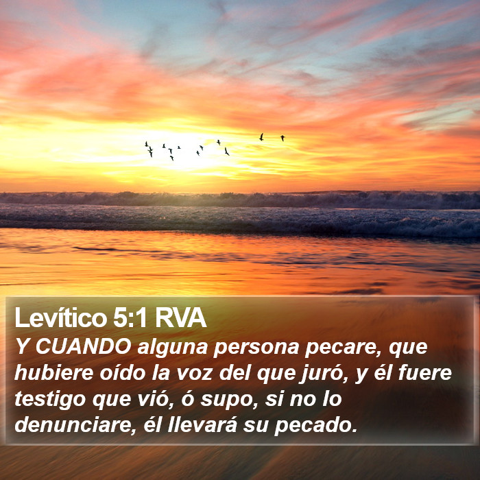 Levítico 5:1 RVA Bible Study