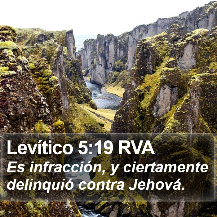 Levítico 5:19 RVA Bible Study