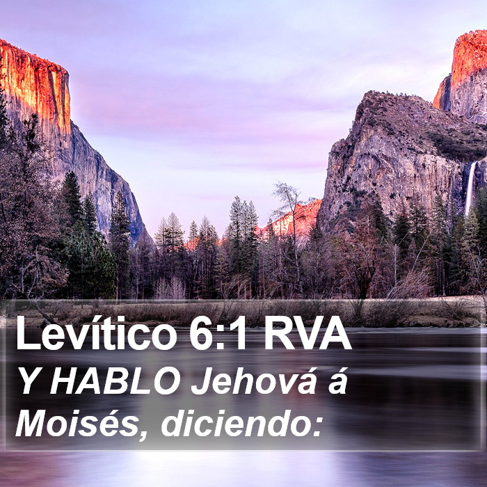 Levítico 6:1 RVA Bible Study