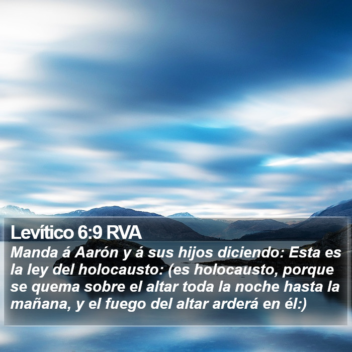 Levítico 6:9 RVA Bible Study