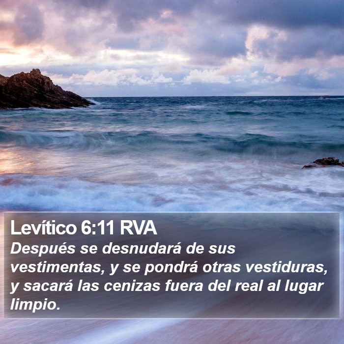 Levítico 6:11 RVA Bible Study