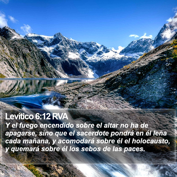 Levítico 6:12 RVA Bible Study