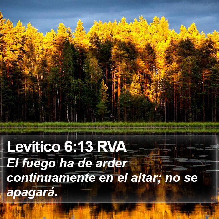 Levítico 6:13 RVA Bible Study