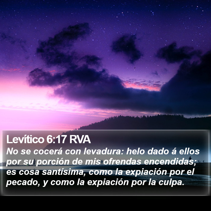 Levítico 6:17 RVA Bible Study