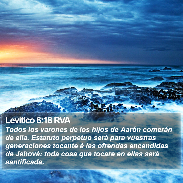 Levítico 6:18 RVA Bible Study