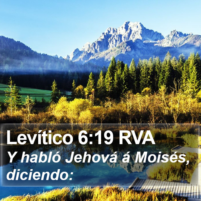 Levítico 6:19 RVA Bible Study