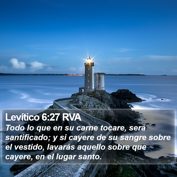 Levítico 6:27 RVA Bible Study