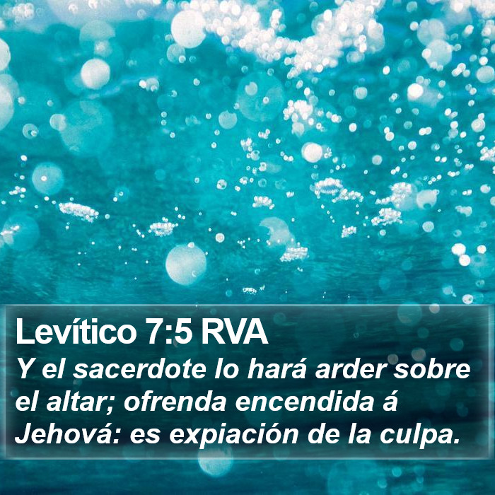 Levítico 7:5 RVA Bible Study