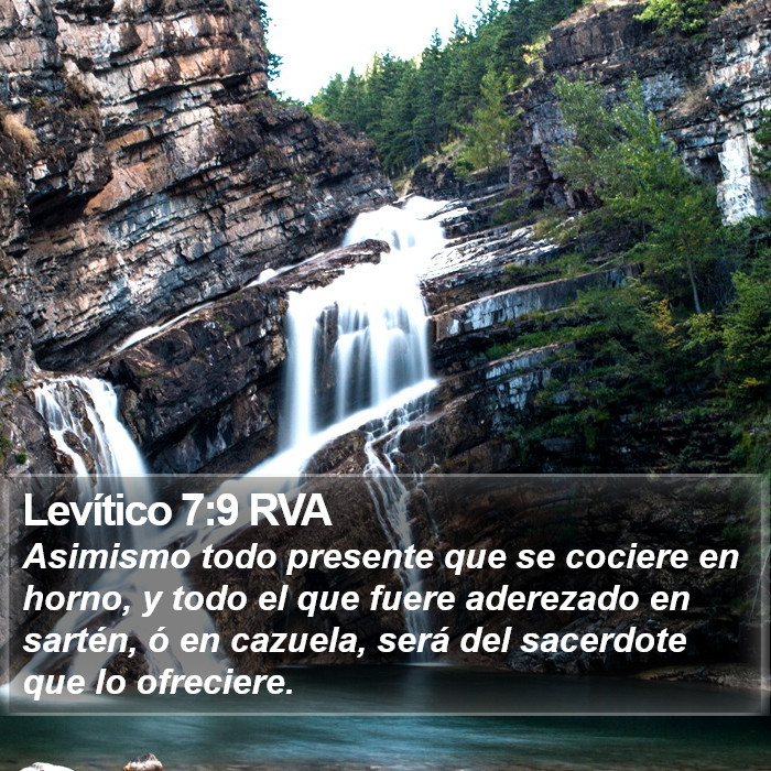 Levítico 7:9 RVA Bible Study