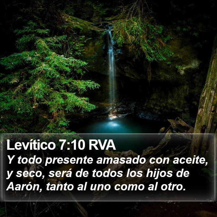 Levítico 7:10 RVA Bible Study