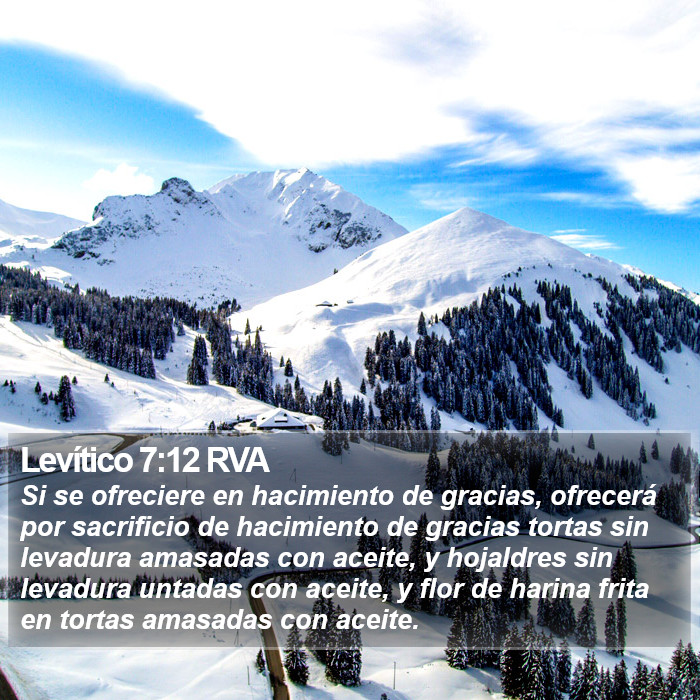 Levítico 7:12 RVA Bible Study