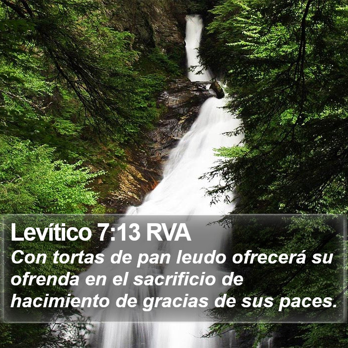 Levítico 7:13 RVA Bible Study