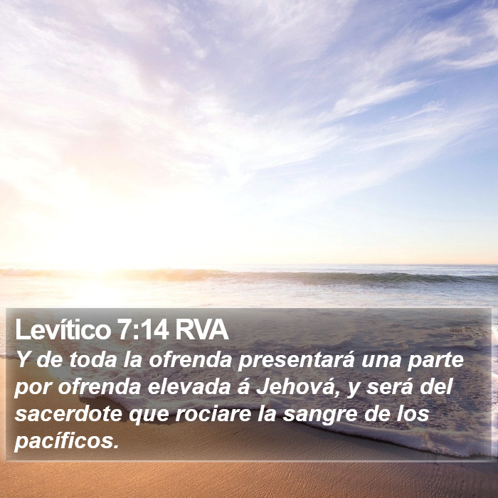 Levítico 7:14 RVA Bible Study