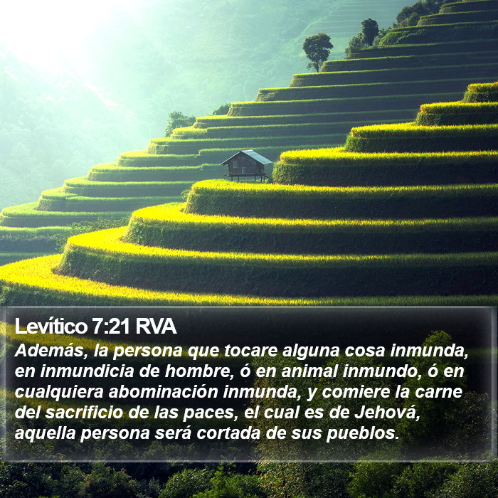 Levítico 7:21 RVA Bible Study