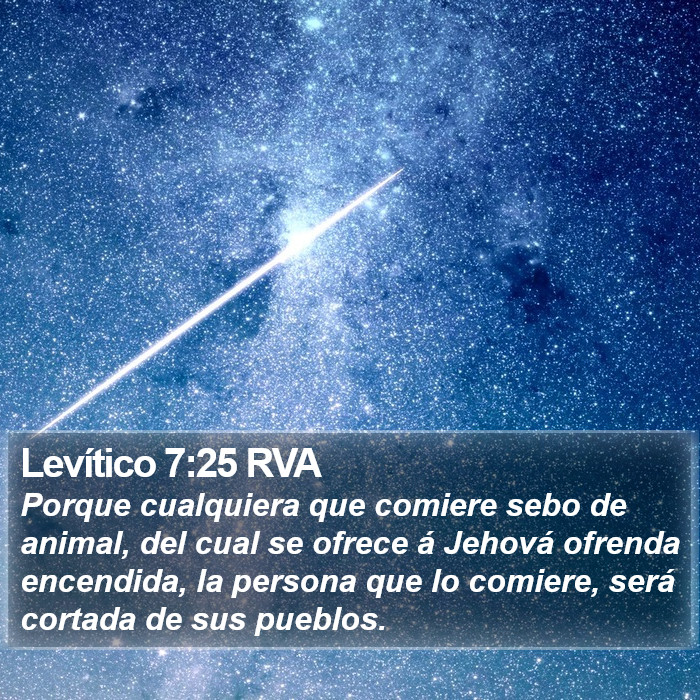 Levítico 7:25 RVA Bible Study