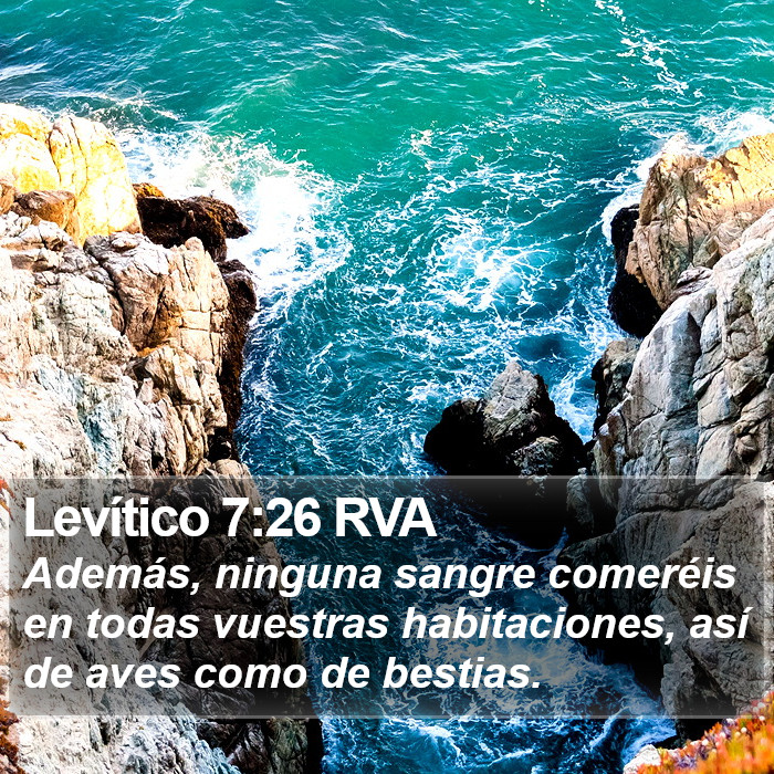 Levítico 7:26 RVA Bible Study