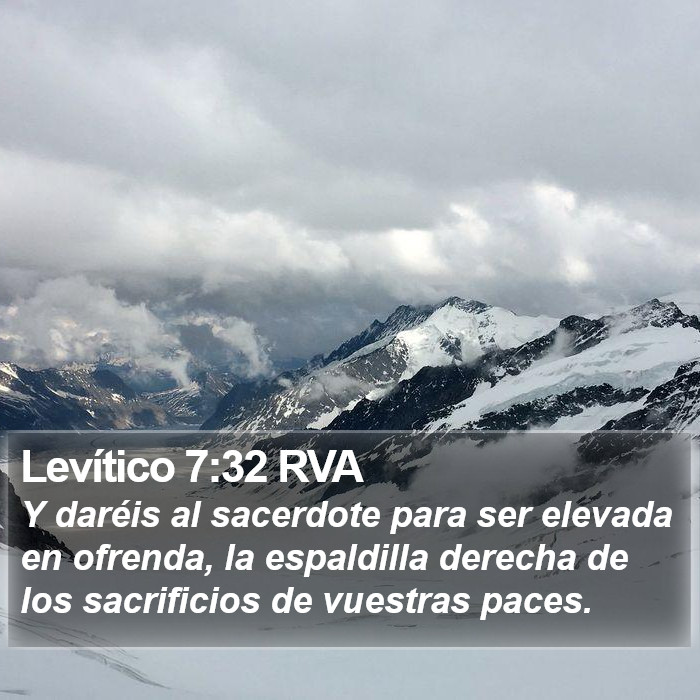 Levítico 7:32 RVA Bible Study