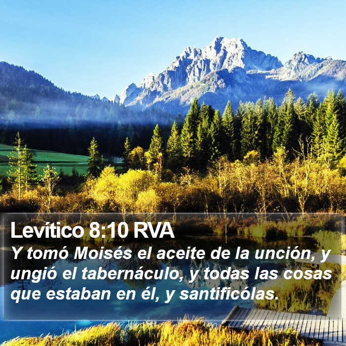 Levítico 8:10 RVA Bible Study