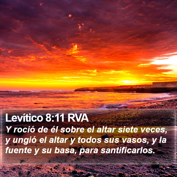 Levítico 8:11 RVA Bible Study