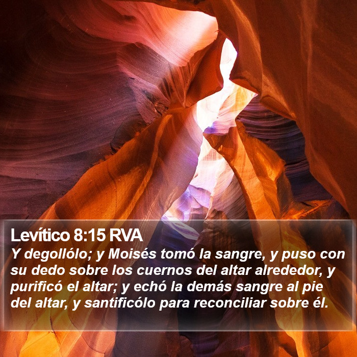 Levítico 8:15 RVA Bible Study