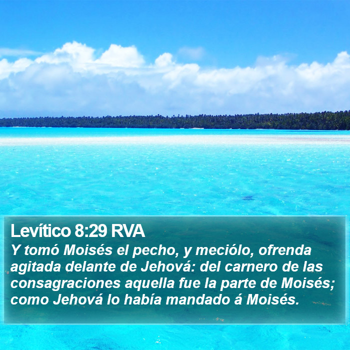 Levítico 8:29 RVA Bible Study