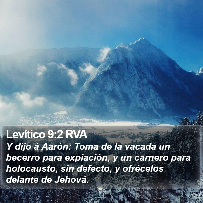 Levítico 9:2 RVA Bible Study