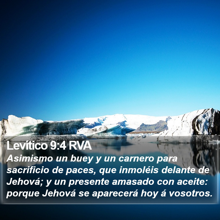 Levítico 9:4 RVA Bible Study