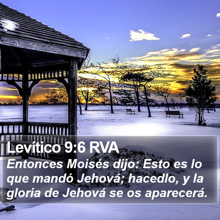 Levítico 9:6 RVA Bible Study