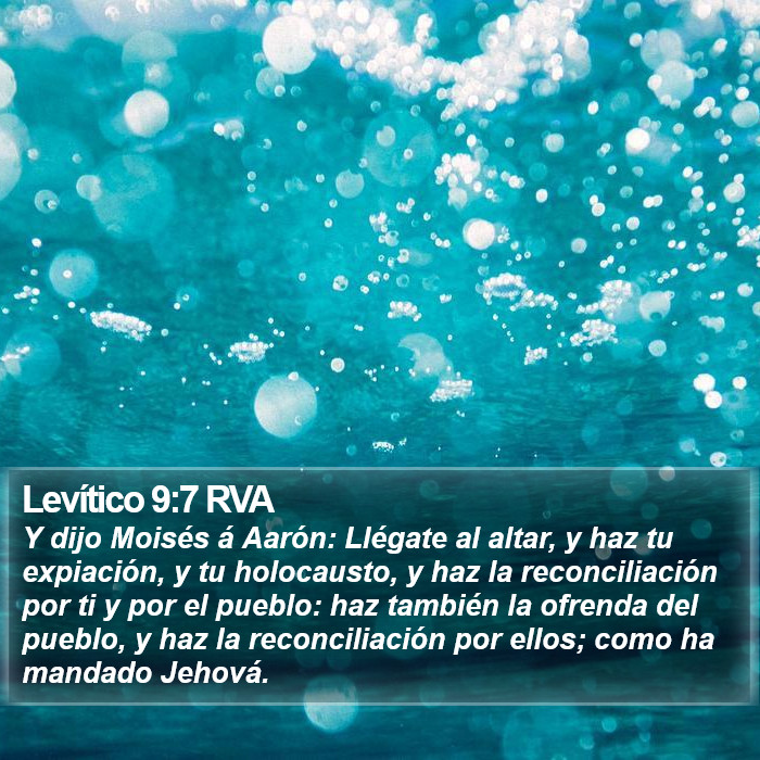 Levítico 9:7 RVA Bible Study