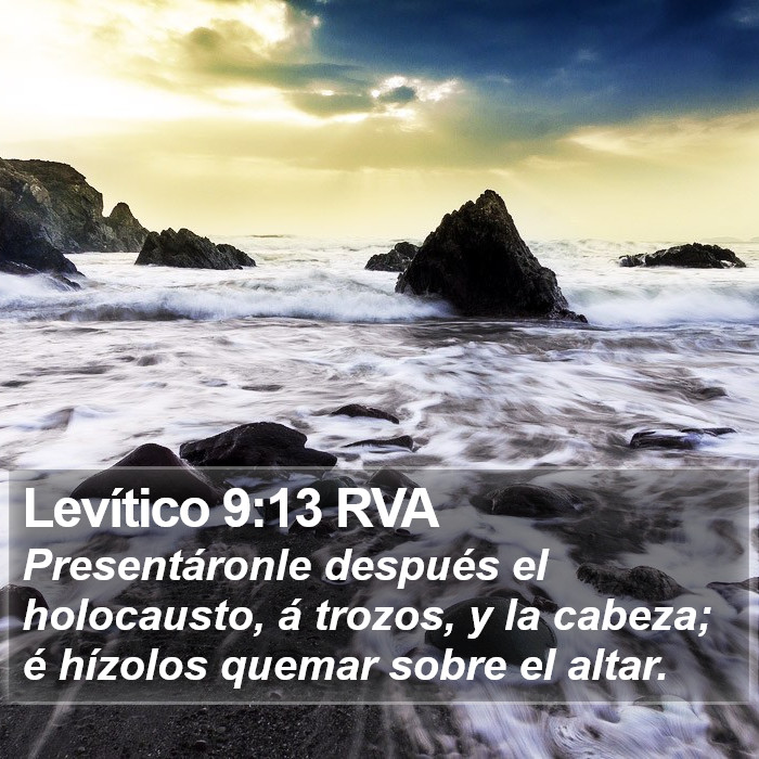 Levítico 9:13 RVA Bible Study