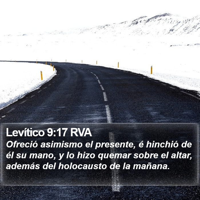 Levítico 9:17 RVA Bible Study