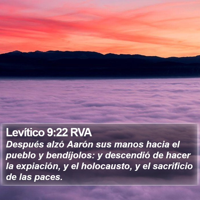 Levítico 9:22 RVA Bible Study