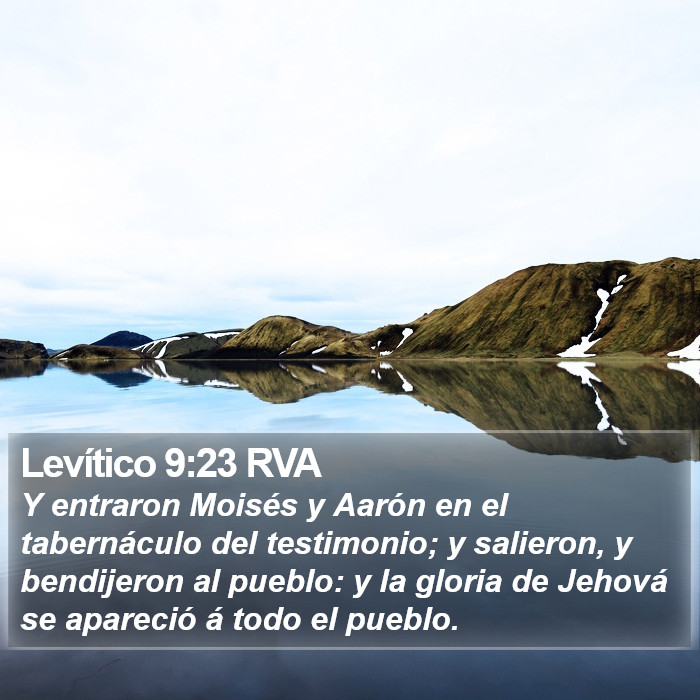 Levítico 9:23 RVA Bible Study