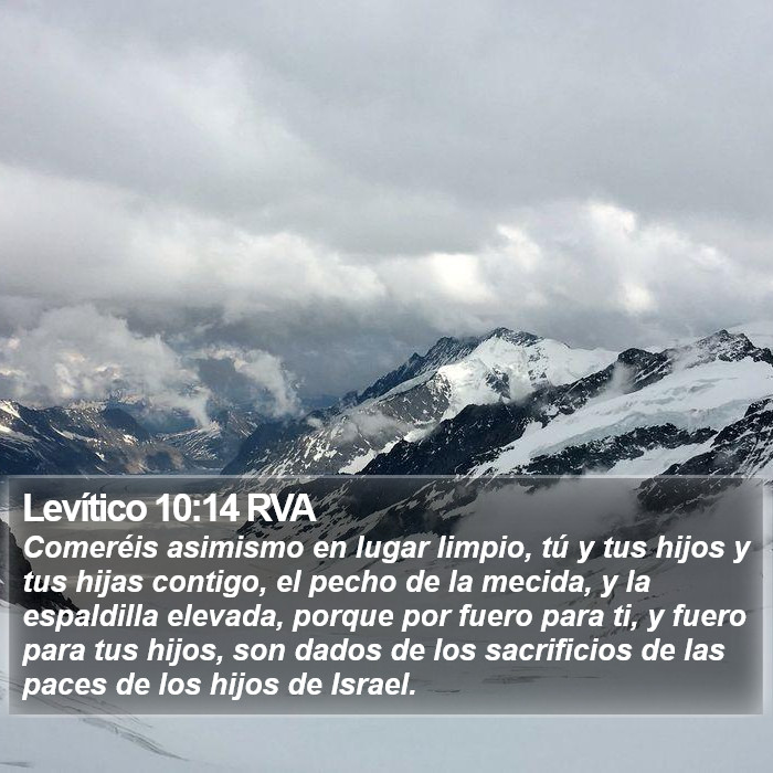 Levítico 10:14 RVA Bible Study