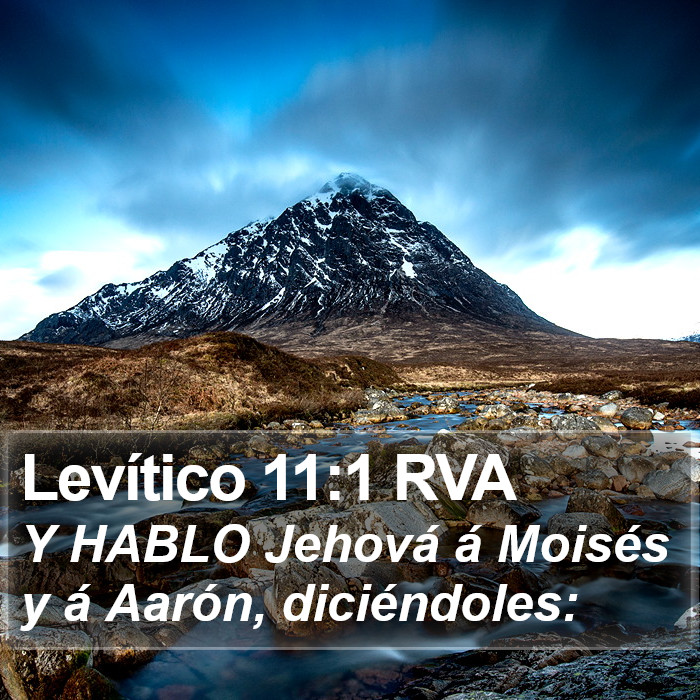 Levítico 11:1 RVA Bible Study