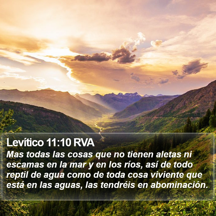 Levítico 11:10 RVA Bible Study